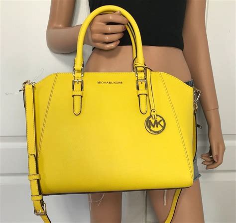 michael kors yellow shoulder bag|michael kors shoulder bags outlet.